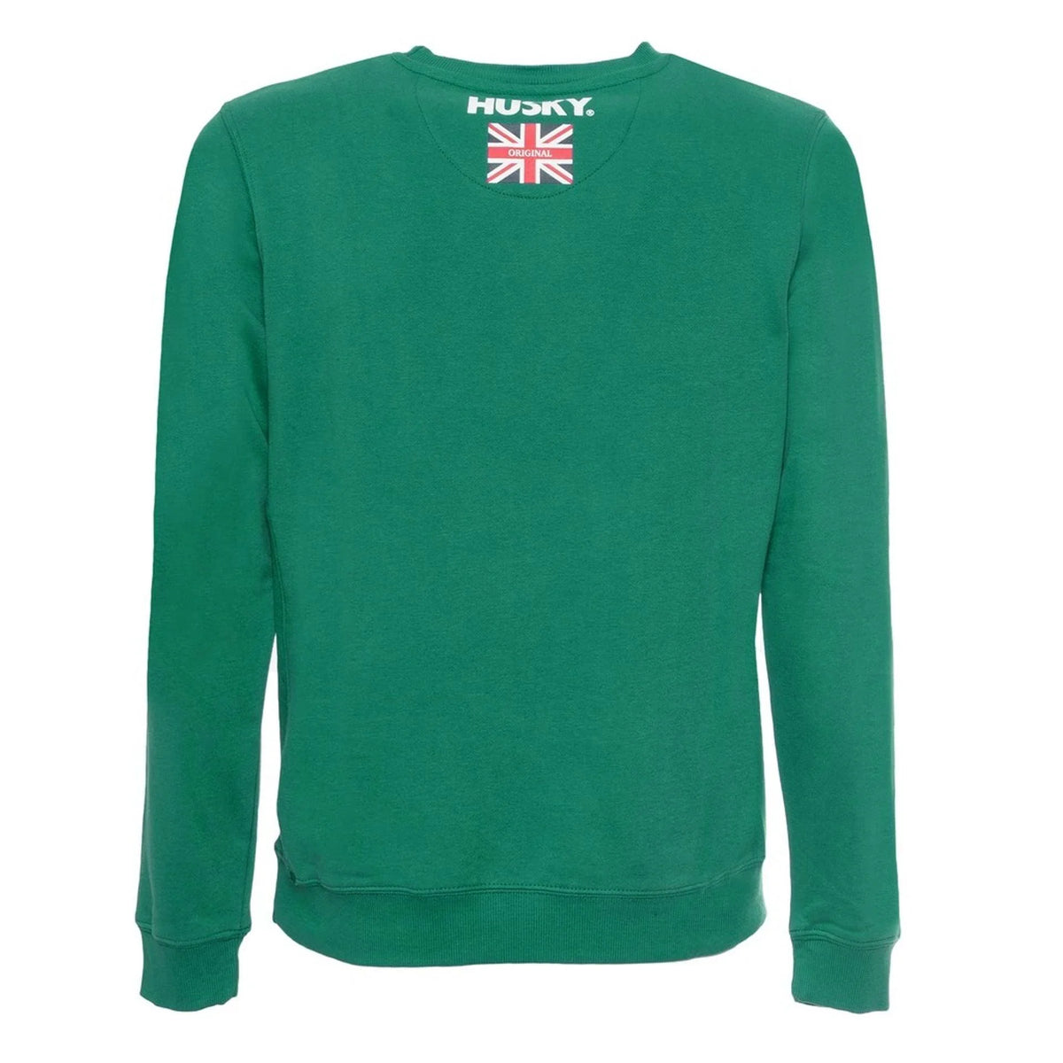 Men's sweatshirt Husky Solid Crew Neck Green – view 2