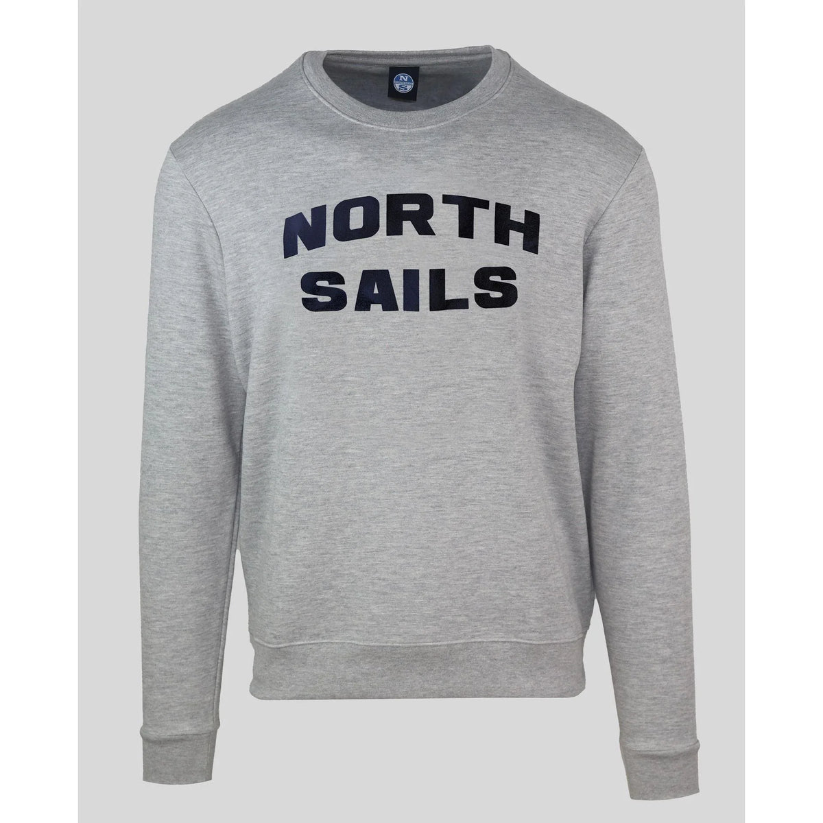 Men's sweatshirt North Sails Logo Crew Neck Grey Melange – main view
