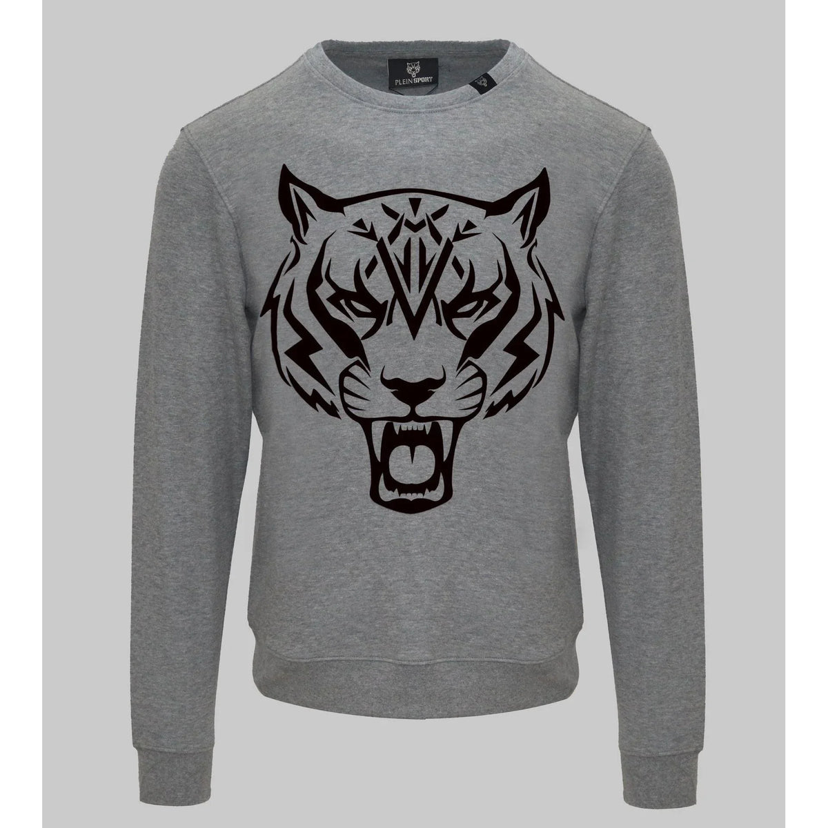 Men's Sweatshirt Plein Sport Graphic Logo Crew Neck Grey – Sweatshirt | GUOCALI