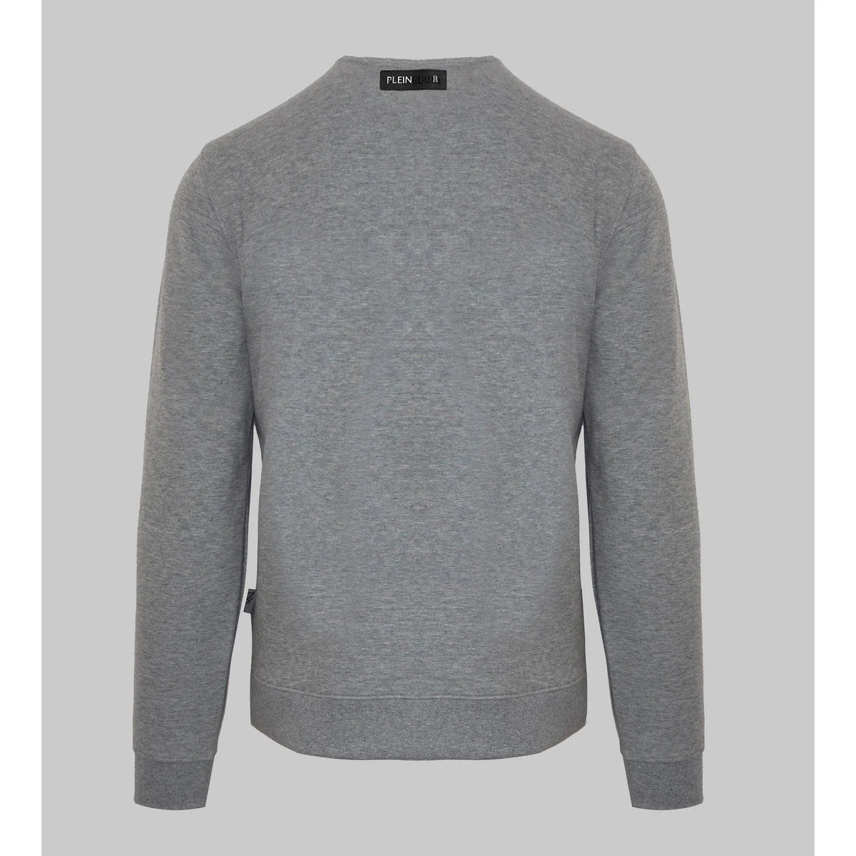 Men's Sweatshirt Plein Sport Graphic Logo Crew Neck Grey – Sweatshirt | GUOCALI – view 2