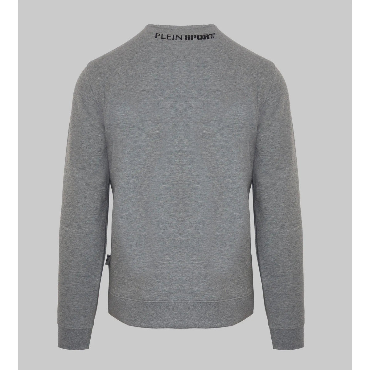 Men's Sweatshirt Plein Sport Logo Set-In Sleeves Crewneck Grey – Sweatshirt | GUOCALI – view 2