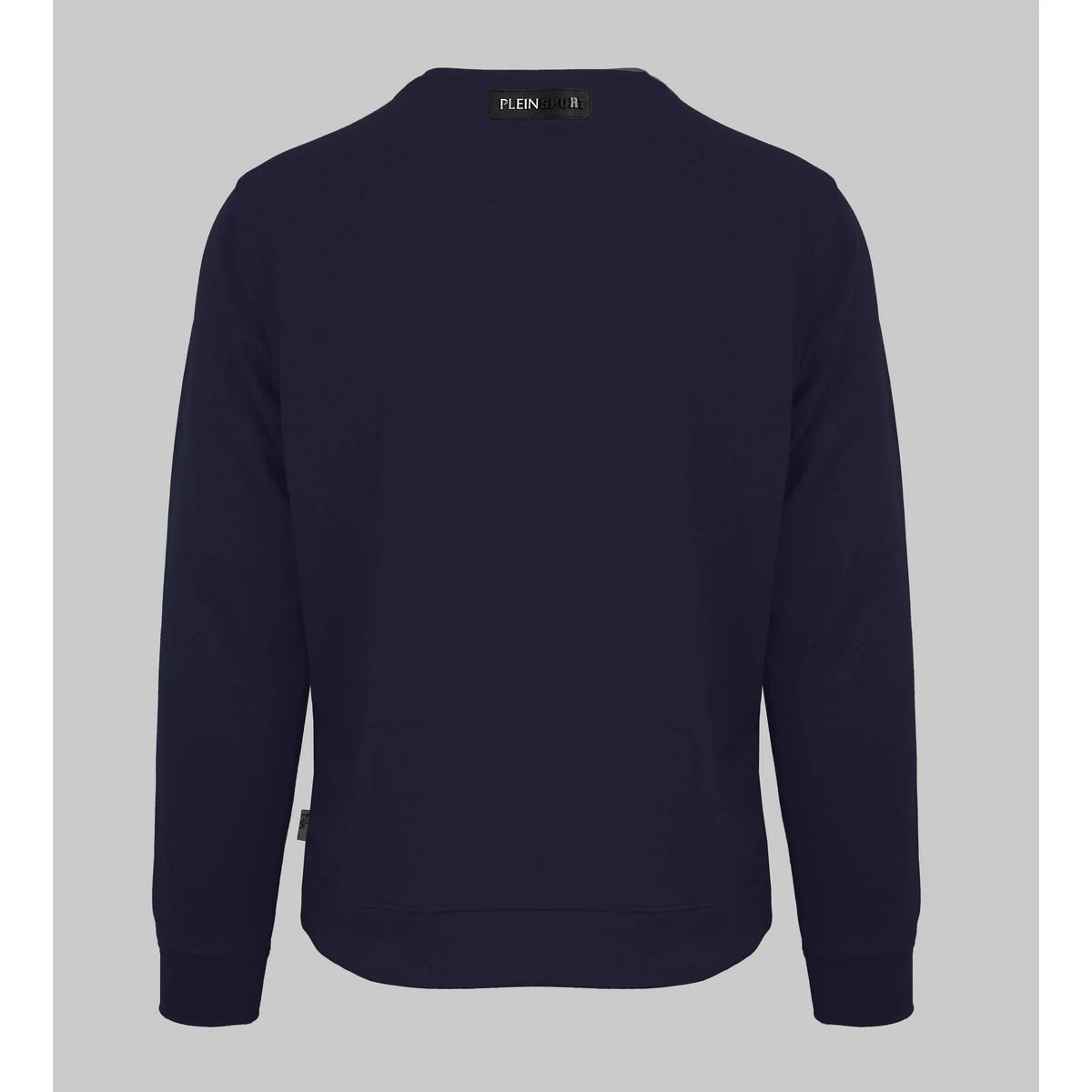 Men's Sweatshirt Plein Sport Logo Set-In Sleeves Crewneck Navy – Sweatshirt | GUOCALI – view 2