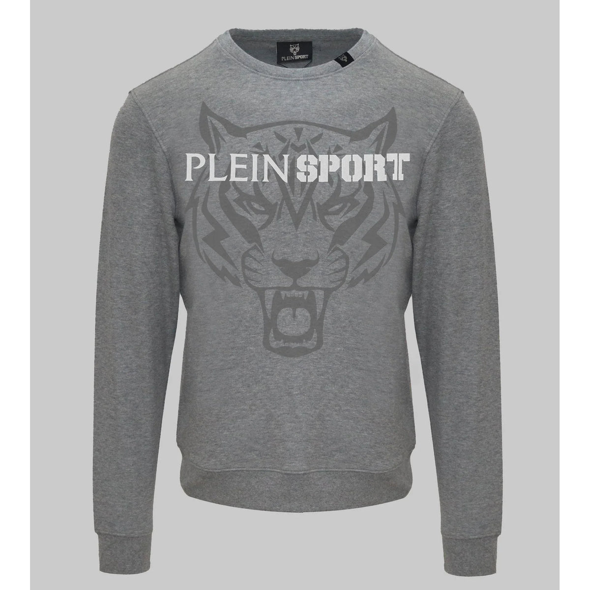 Men's Sweatshirt Plein Sport Streetwear Logo Ribbed Hem Grey – Sweatshirt | GUOCALI