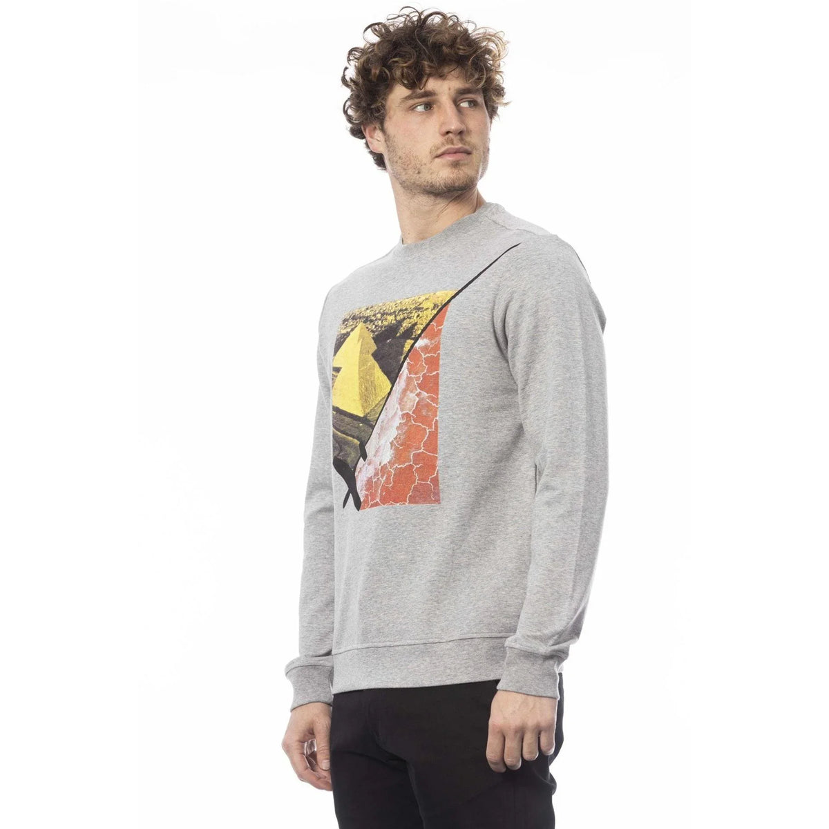 Men's sweatshirt Trussardi Graphic Print Regular Fit Grey – view 2