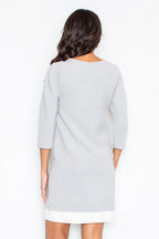 Minimalist V-Neck Day Dress