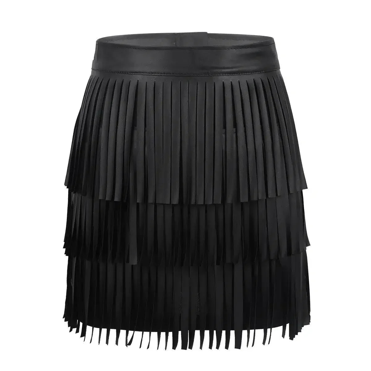 Pencil Skirt Women Leather Fringe Tassel - Mini Women Skirt