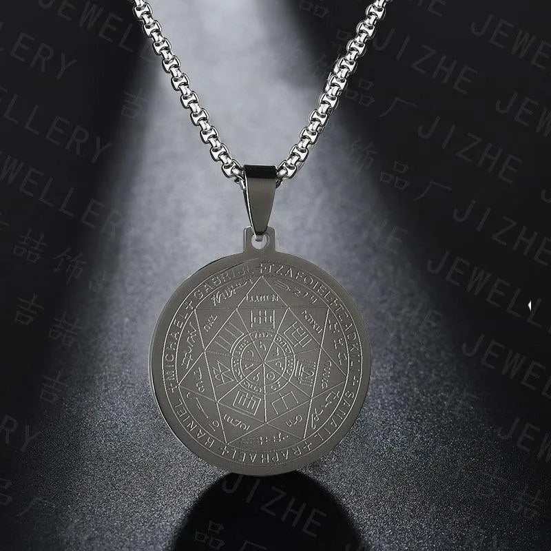 Pentagram Pendant Necklace - Archangels -Guocali