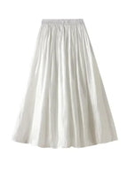 Pleated Skirt Women Fairy Style - Elastic Midi Women Skirt