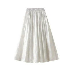 Pleated Skirt Women Fairy Style - Elastic Midi Women Skirt - Guocali