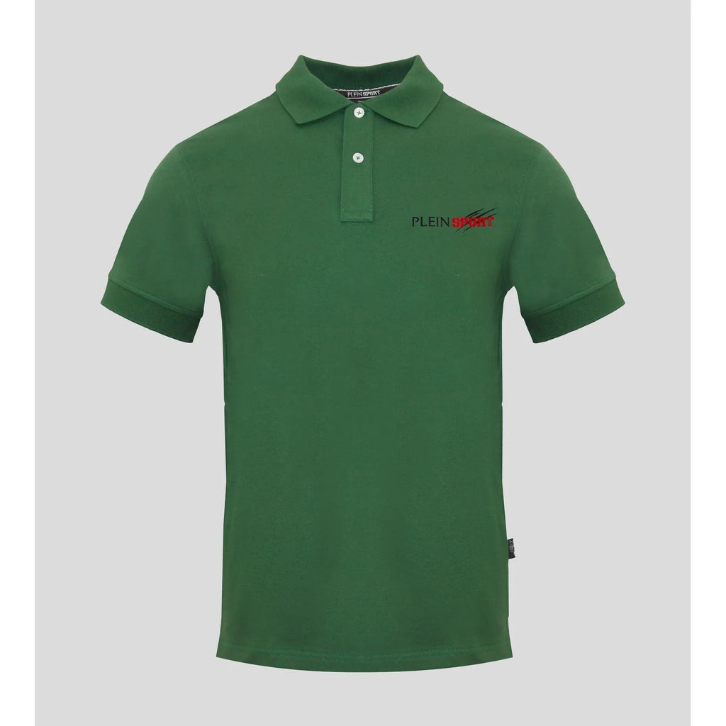 Plein Sport Men Short Sleeves Polo Shirt – Stretchable - Green -Guocali