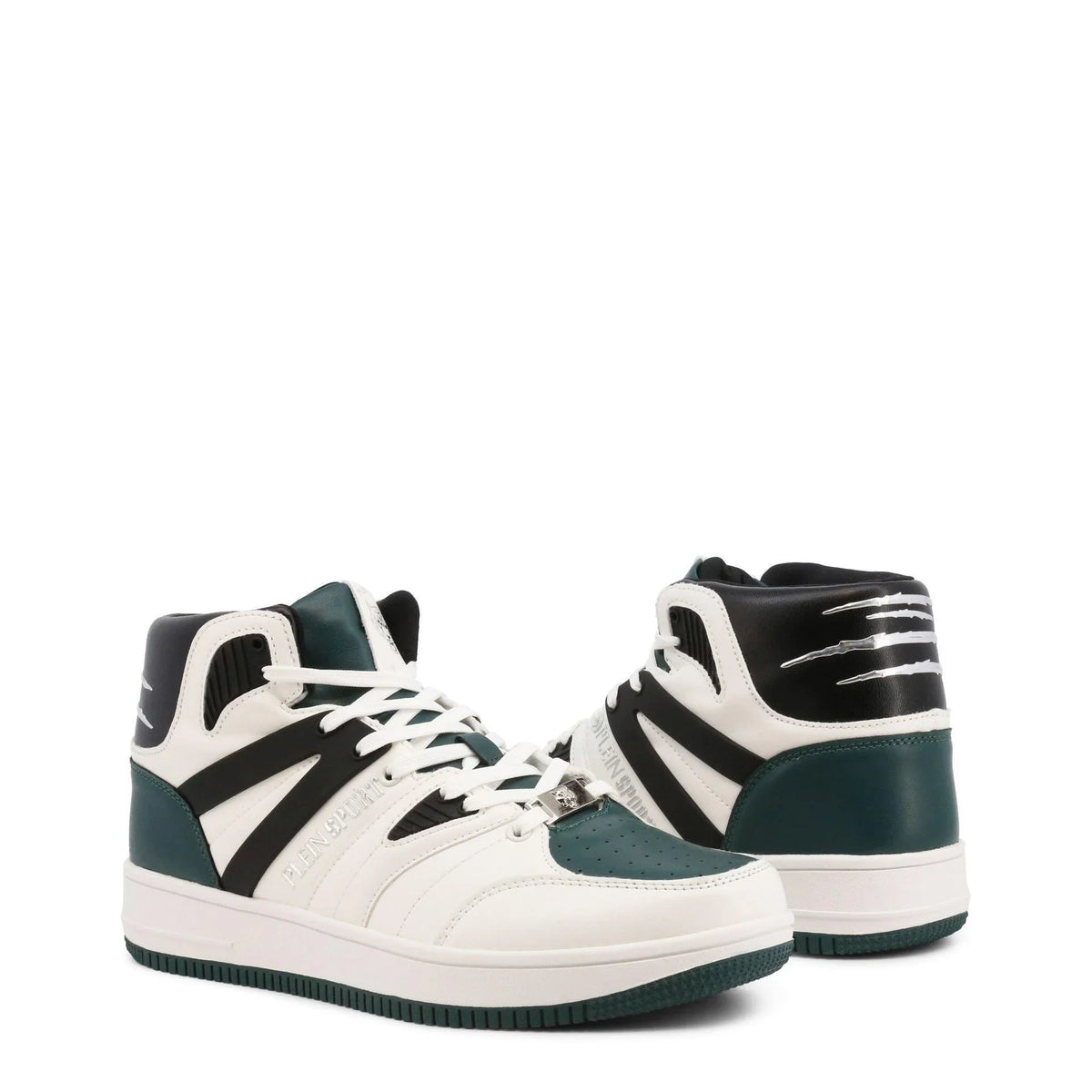 Plein Sport Men's Platform High-Top Sneakers – Green – Sneakers | GUOCALI – view 2