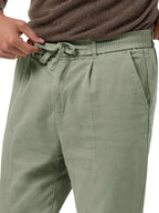 Professional Men Trousers – Mid Rise Drawstring -Guocali