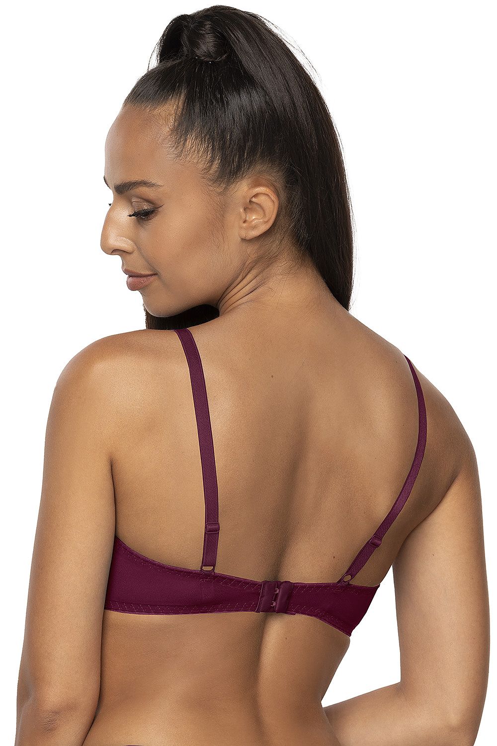 Push Up Bra Embroidered Cotton Plunge - Guocali