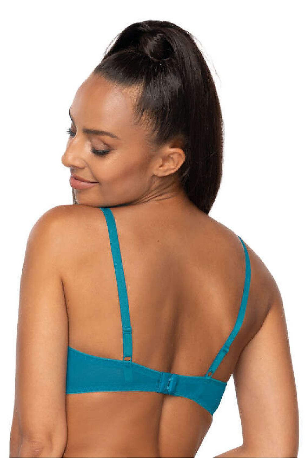 Push Up Bra Embroidered Cotton Plunge - Guocali