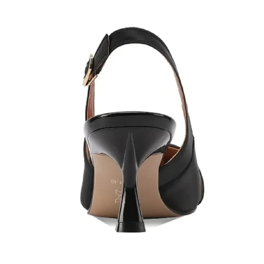 Women Sandals - Kitten Heels - Leather