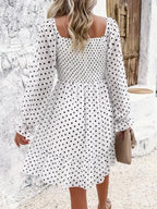 Spring Summer Casual Polka Dot Dress -Guocali
