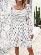 Spring Summer Casual Polka Dot Dress -Guocali