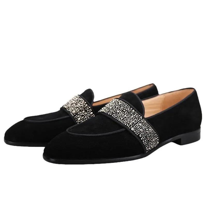 Men Casual Slipper Dress Loafers - Slip-On Flat Shoes