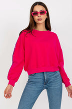 Women's Sweatshirt - Crew-neck With Regular Fit - Guocali
