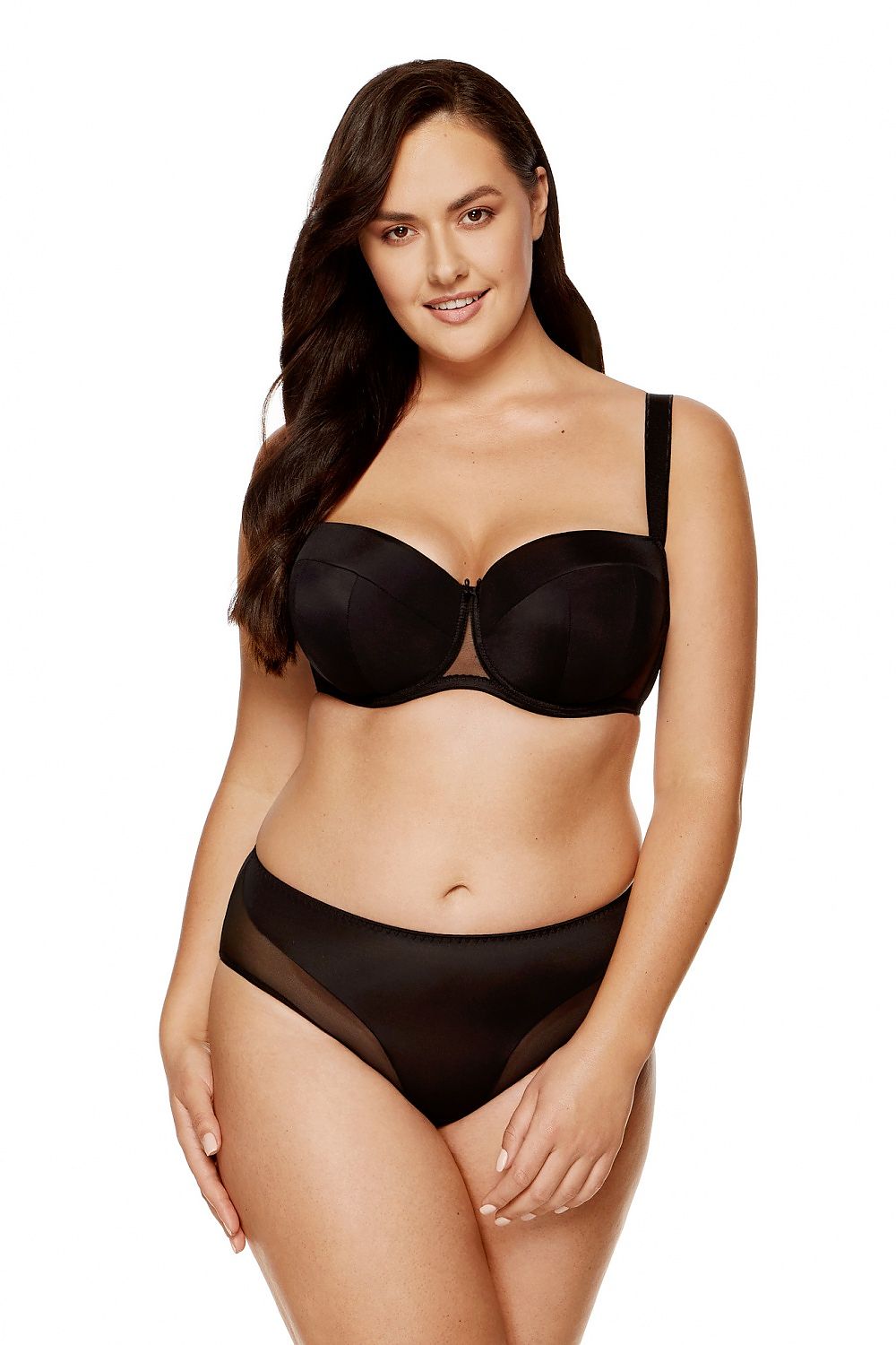 Underwire Bra Black Cotton Support-Women Bra-GUOCALI