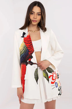 Women Blazer - Breathable - 1-Button, Multicolor - Guocali