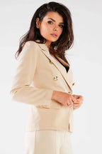 Women Suit Jacket - Stretchable - Double-Breasted