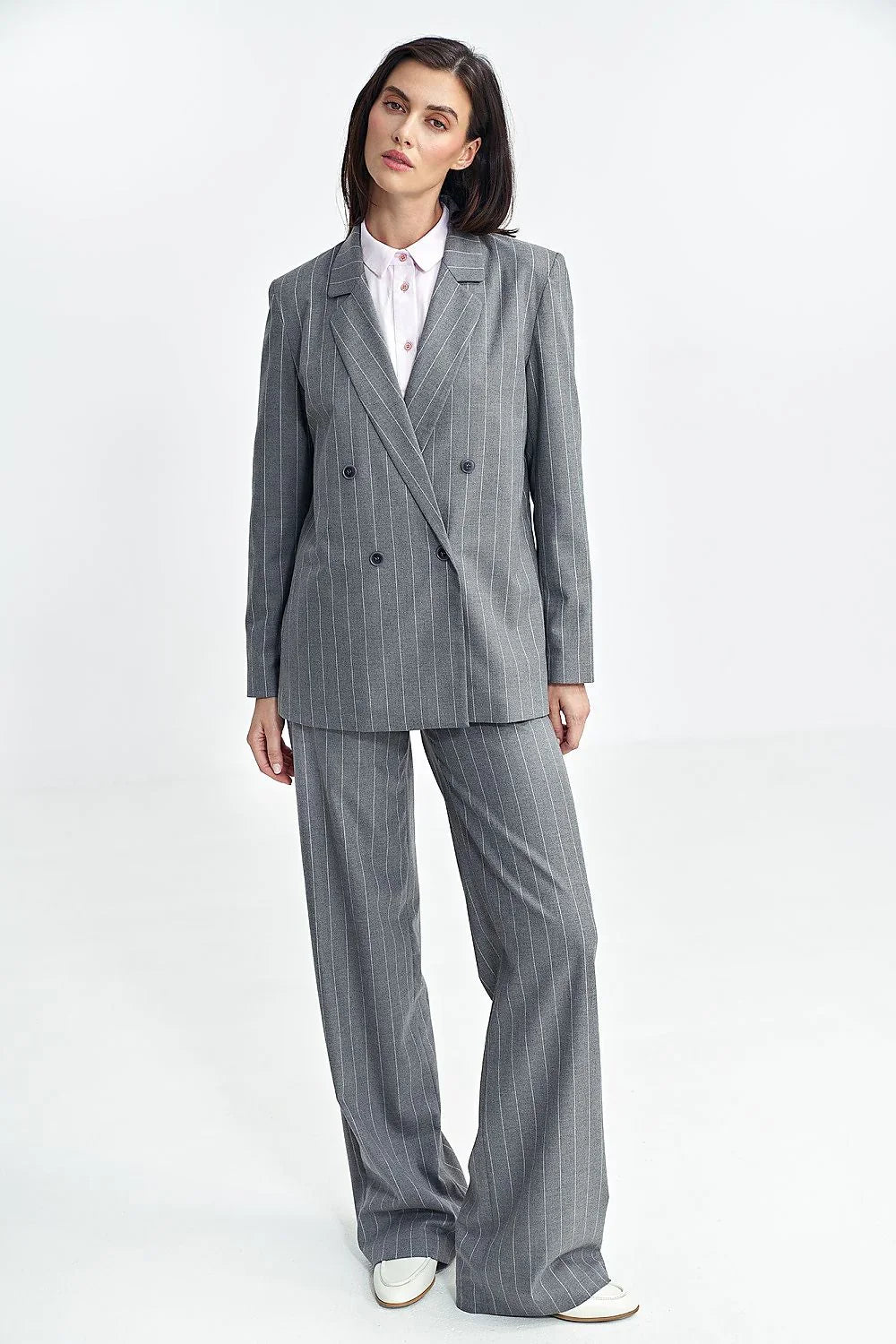 Women Suit Jacket - Stretchable - Double-Breasted
