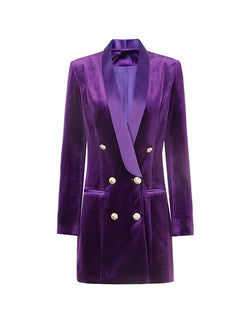 Women Blazer - Structured - Double Breasted - Guocali