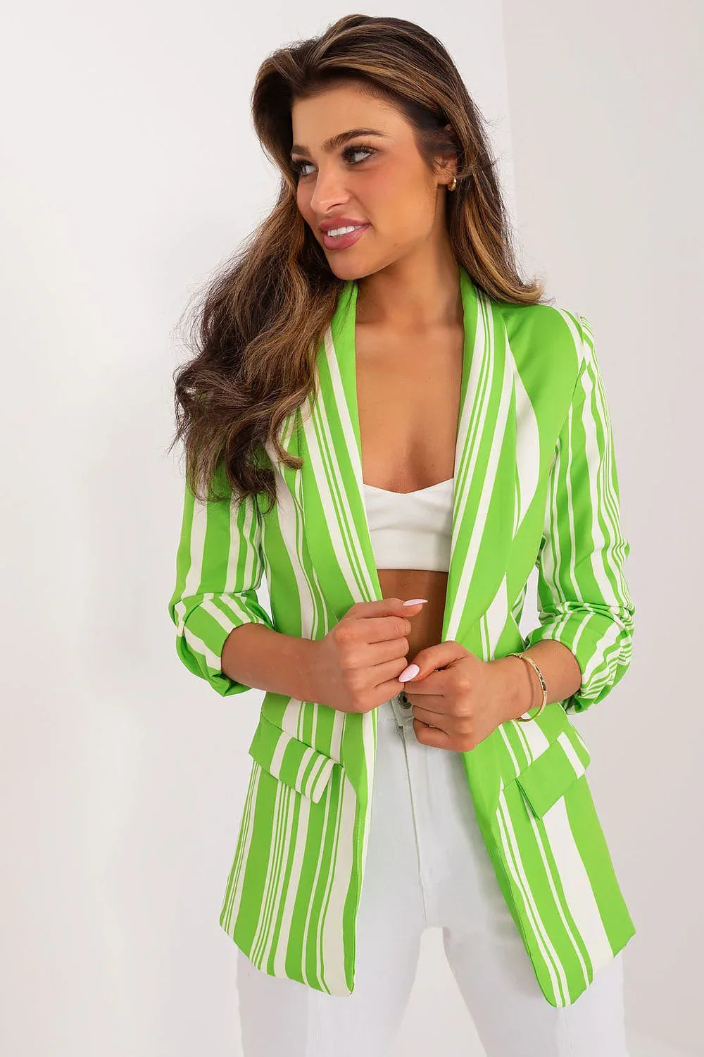 Women Blazer - Wrinkle-Resistant - Slip-On, White