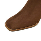 Women Boots - Ankle Fashion Heeled Suede