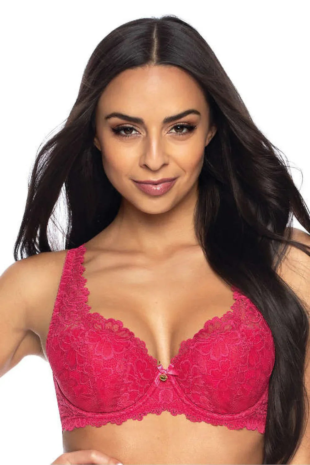 Women Demi Lace Underwire Padded Bra - Guocali