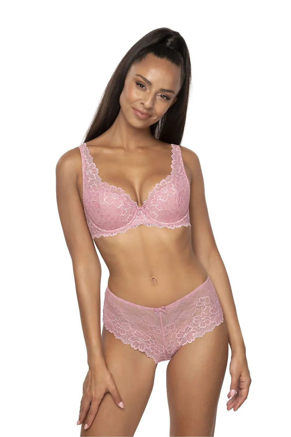 Women Demi Lace Underwire Padded Bra - Guocali