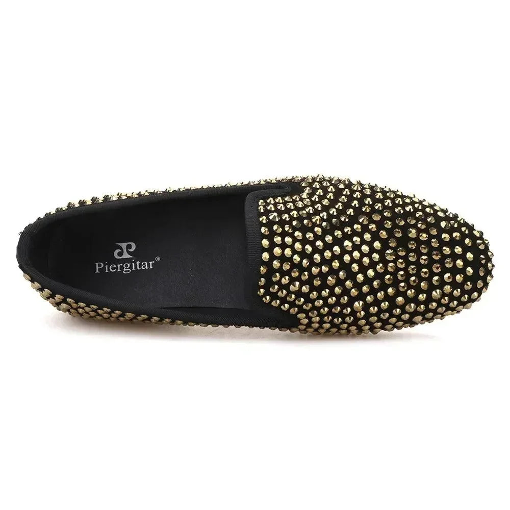 Women Dress Smoking Slipper Loafers - Slip-On Flat Shoes