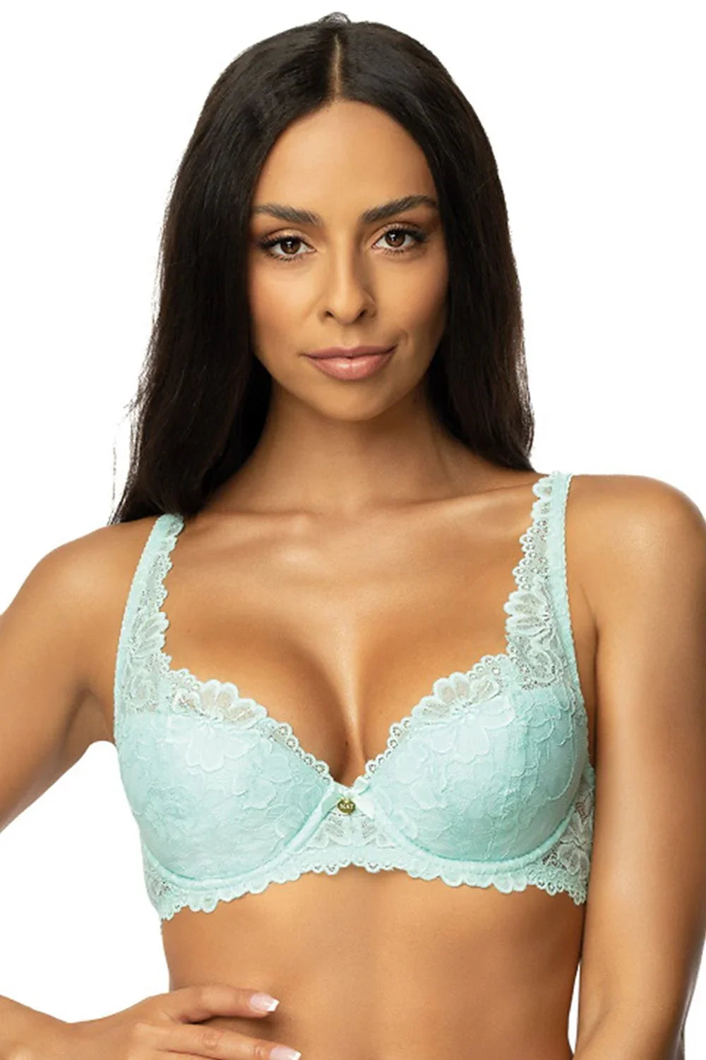 Women Half Cup Lace Underwire Bra - Guocali