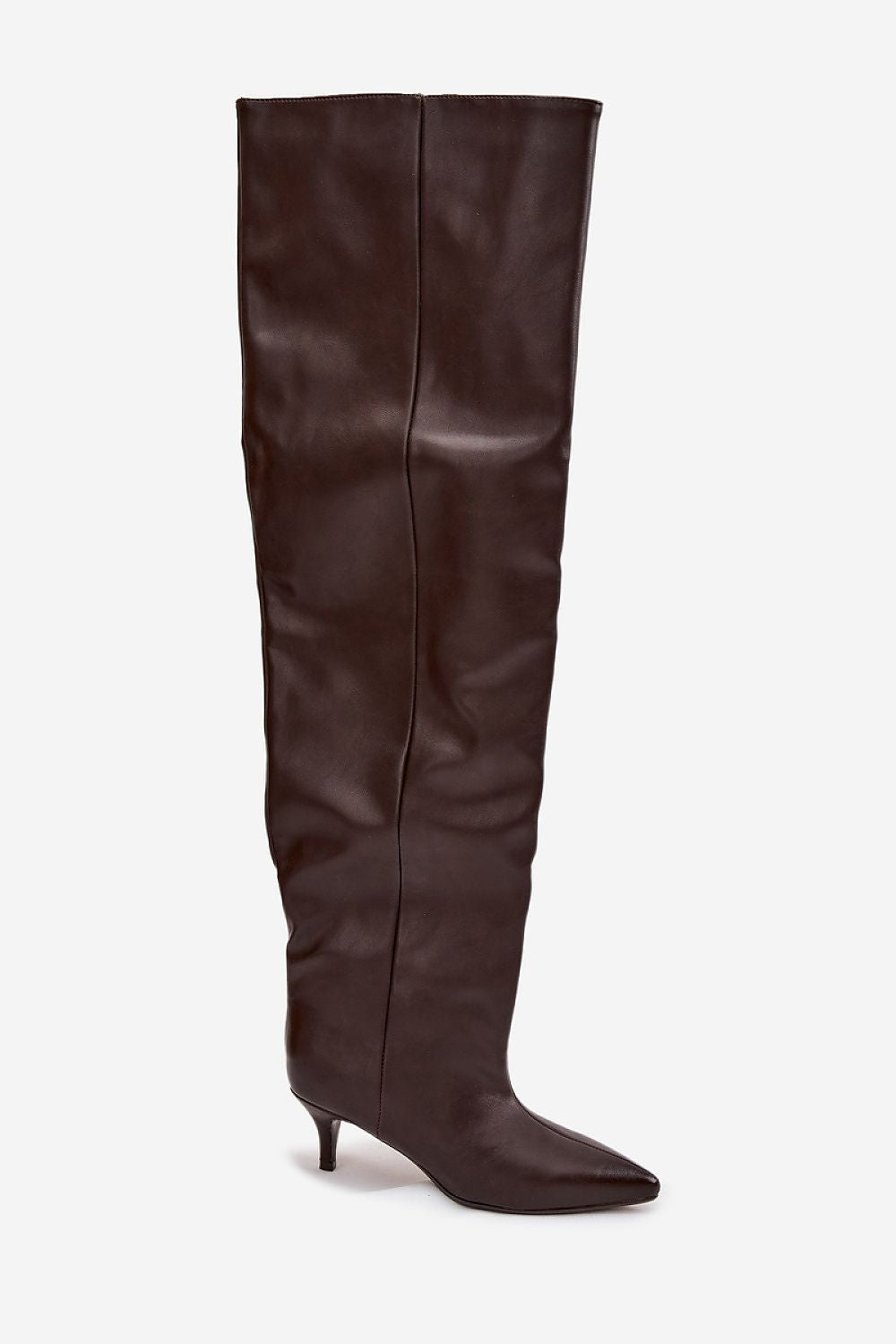Women Heel Boots - Low Stiletto Shoes - Guocali