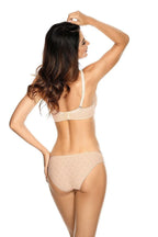 Women Jacquard Lace Padded Underwire Bra - Guocali