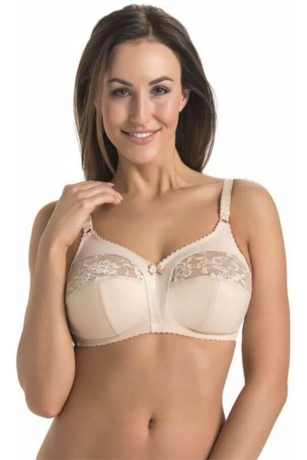 Women Lace Cotton Wireless Comfort Bra - Guocali