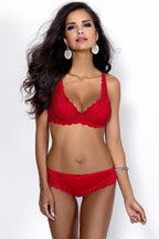 Women Lace Mesh Cotton Underwire Bra - Guocali