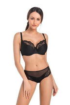 Women Lace Polyamide Full Coverage Bra - Guocali