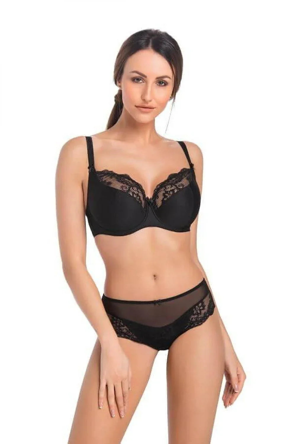 Women Lace Polyamide Full Coverage Bra - Guocali