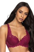 Women Plunge Lace Underwire Bra - Guocali