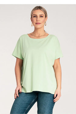 Women Round-Neck Short-Sleeves T-Shirt – Stretchable - Guocali