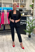 Women's Blazer - Stretchable - 1-Button - Black -Guocali