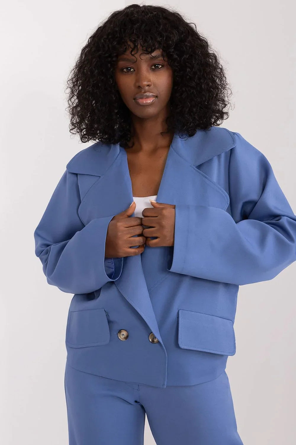 Women's Suit Jacket - Stretchable - Double-Breasted