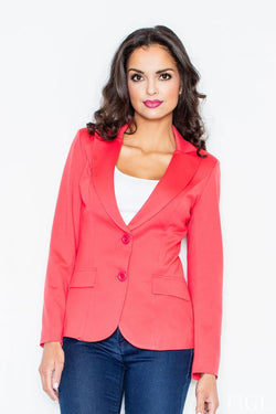 Women's Blazer - Wrinkle-Resistant - Button - Guocali