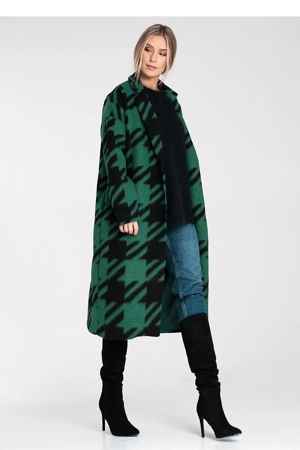 Women's Overcoat - With Pockets Chic, White