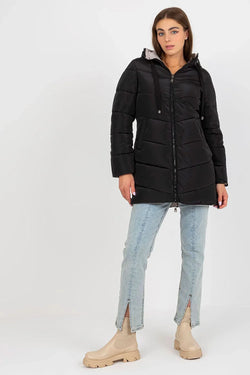 Women's Puffer Jacket - Hooded Casual - Guocali