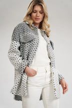 Women's Shacket - Lightweight Minimalist, Chic - Gray