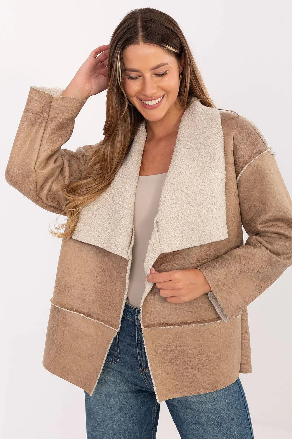 Women's Wrap Coat - Lightweight Chic - Black