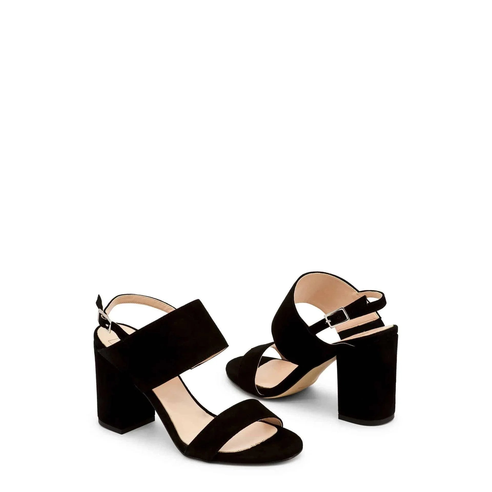 Women Sandals - Block Heels - Suede
